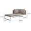 Модульный диван-шезлонг в стиле LOFT (NS-1012) Изюм
