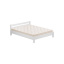 Двуспальная белая кровать Estella Рената 140х190 см деревянная из бука Николаев