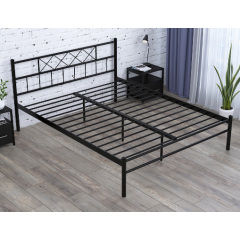 Двоспальне ліжко Сабріна-Лайт Loft-design 160х200 см металеве чорне Умань