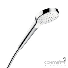 Ручной душ версия EcoSmart Hansgrohe Croma Select S 1jet 26806400 белый/хром (7 л/мин) Луцьк