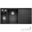 Кухонная мойка на полторы чаши с сушкой Blanco Axia III 6 S Silgranit 525848 левая, черная Луцьк