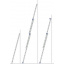 Алюминиевая трехсекционная лестница 3 х 6 ступеней (универсальная) Профи Николаев