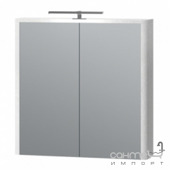 Зеркальный шкафчик с LED-подсветкой Ювента Livorno LvrMC-70 структурный белый Житомир