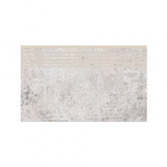 Керамогранитная плитка для ступеней Cersanit Lukas White Steptread 29,8х59,8 см Талалаевка