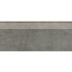 Керамогранитная плитка для ступеней Cersanit Highbrook Dark Grey Steptread 29,8х59,8 см Хмельницький