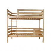 Двухъярусная кровать Babyson-3 детская 80x190 см деревянная лаковая