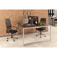 Двойной стол Q-140 Loftdesign офисный Венге-корсика Днепр
