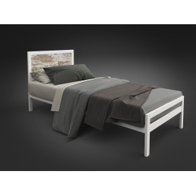 Односпальне ліжко Герар-Міні від Tenero металева біла