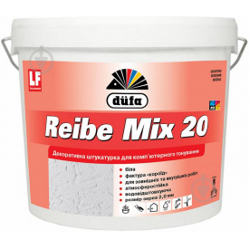 Штукатурка декоративна DUFA REIBE Mix20 25кг короїд акрилова 2,0 мм (24)