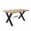 Кухонний стіл Тис Vitan 140х60 см дуб-античний на х-металевих ніжках Рівне