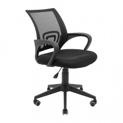 Офісне крісло Richman Спайдер-Black сітка-спинка на коліщатках чорного кольору Ромни