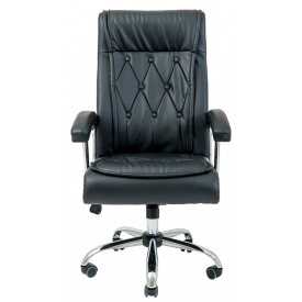 Офисное кресло для руководителя Richman Телави черного цвета