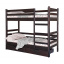 Двухъярусная детская кровать Мебель-Сервис Тони 80х190 см деревянная из бука темный-орех Полтава