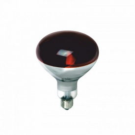 Лампа ISKRA червона 250Вт Е27а 230-250-3 манжетка R125 ІЧДЗЧВ (15шт) (не підлягає поверненню)