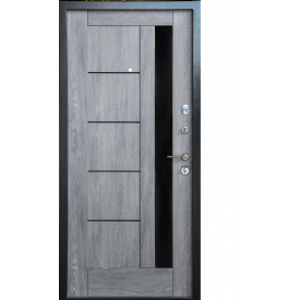 Двері вхідні MAGDA Т4,01 (R021) 96см єко дуб шато - 605 (З ТЕРМОРОЗРИВОМ) ПРАВІ (ГРЕТА)