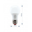 Лампа LED RH Standart A60 9W E27 2700K HN-151021 тепле світло Гайсин