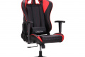 Комп'ютерне крісло AMF VR Racer Shepard чорний-червоний спорт стиль