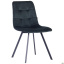 Мягкий стул обеденный Harlem 850х460х560 мм черные ножки велюр темно-зеленый Винница
