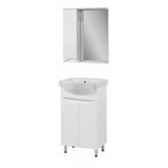 Комплект мебели для ванной комнаты Пектораль 55 белый с умывальником Фрея 55 Житомир