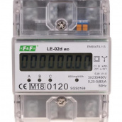Трехфазный счетчик электроэнергии F&F LE-02D 3х230/400В 3х63А