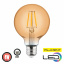 Лампа LED Filament шар 6W E27 2200K RUSTIC GLOBE-6 001-030-0006 Horoz Миколаїв
