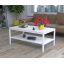 Журнальний столик Loft-Design L-1 прямокутний 900х500х400 мм білого кольору Луцьк