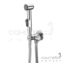 Гигиенический душ с запорным вентилем и держателем Imprese B704121 хром Конотоп