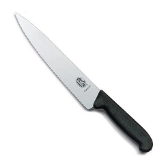 Кухонный разделочный нож Victorinox Fibrox 22 см Черный (5.2033.22) Черкассы