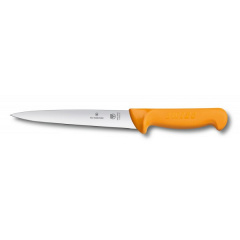 Кухонный нож филейный Victorinox Swibo Filleting 18 см Желтый (5.8403.18) Черкаси