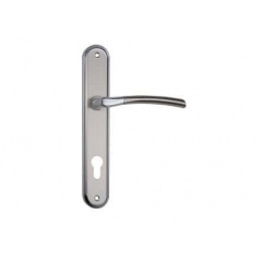 Дверная ручка на планке под ключ (85 мм) SIBA Lucca матовый Никель/хром (239879) Хмельницький