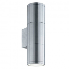 Уличный настенный светильник Ideal Lux Gun AP2 Small Alluminio (id033013) Кобыжча
