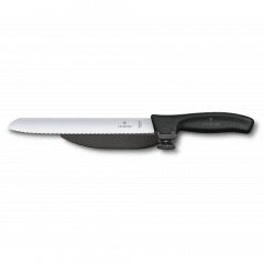 Кухонный нож Victorinox SwissClassic DUX лезвие 21 см Черный (6.8663.21) Дніпро