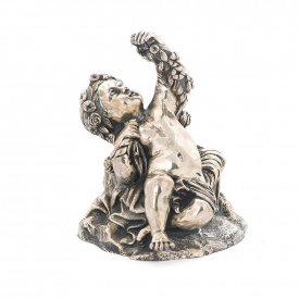Серебряная фигура ручной работы Маленький Ангел сер00054 Оникс