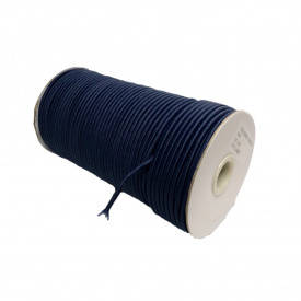 Шнурок-резинка круглый Luxyart 3 мм 500 м Синий (Р3-5)