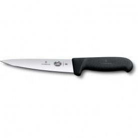 Кухонный нож мясника Victorinox Fibrox Sticking 12 см Черный (5.5603.12)