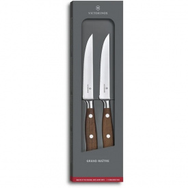 Набор кухонных ножей Victorinox Grand Maitre Wood Steak Set 120 мм дерево 2 шт. (7.7240.2W)