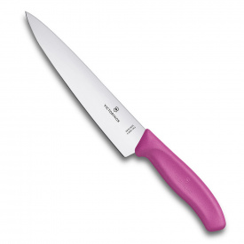 Кухонный нож разделочный Victorinox Swiss Classic Carving 19 см Розовый (6.8006.19L5B)