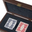 Набор покерных карт "Manopoulos" с пластиковым покрытием, в деревянном футляре 24х17см, 1 кг (CXL20) Мелітополь