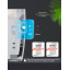 Дозатор для антисептика Svavo PL151049S на стойке с белым каплеулавливателем и табличкой (PL151049S-BPKT) Херсон