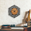 Часы деревянные Moku Ginza 48 x 48 см Коричневый Борисполь