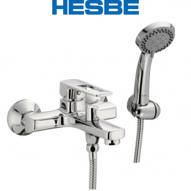 Смеситель для ванны короткий нос HESBE ENIO EURO (Chr-009)