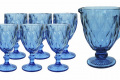 Набор для напитков 7 предметов синий Изумруд OLens S-07204DL/BNA 7204DL-B
