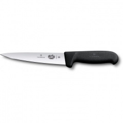 Кухонный нож мясника Victorinox Fibrox Sticking 14 см Черный (5.5603.14) Івано-Франківськ