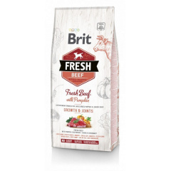 Сухой корм Brit Fresh Beef Pumpkin Growth Joints 12 kg (для щенков и юниоров крупных пород собак) Луцьк
