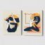 Модульная картина из двух частей Йога Malevich Store 123x80 см (MK21233) Івано-Франківськ