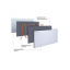 Металлокерамический энергоэффективный обогреватель керамическая панель UDEN-S 500D универсал 350х975 мм до 10 м² Свеса