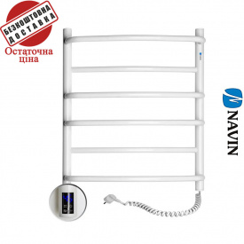 Полотенцесушитель Электро Navin Омега 53*60 Sensor таймер, Белый, Правый (углеродистая сталь) Украина