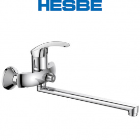Смеситель для ванны длинный нос HESBE Fabio Chr-006 (euro)