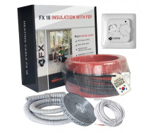 Комплект кабельный теплый пол в стяжку 1,5м2(12,5 мп) 225 ват Felix FX18 Premium греющий кабель
