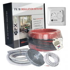 Комплект греющий кабель 2160ват 12-14,5м2(120мп) Felix FX18 Premium Бердичев